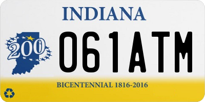 IN license plate 061ATM