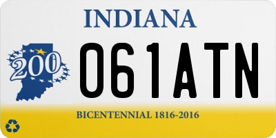 IN license plate 061ATN