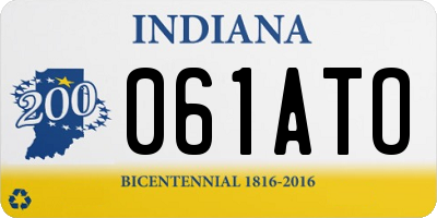 IN license plate 061ATO