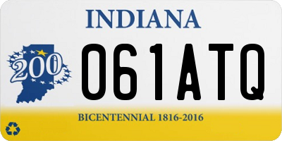 IN license plate 061ATQ