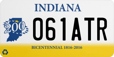 IN license plate 061ATR