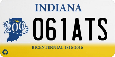 IN license plate 061ATS