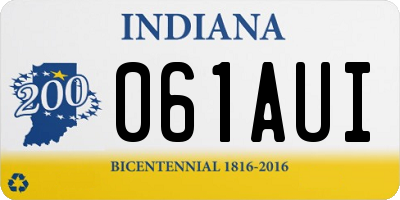 IN license plate 061AUI
