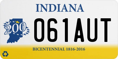 IN license plate 061AUT