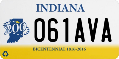 IN license plate 061AVA