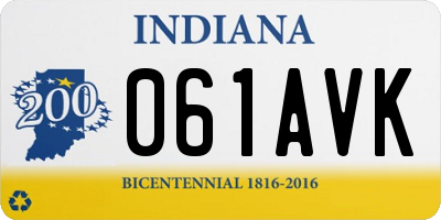 IN license plate 061AVK