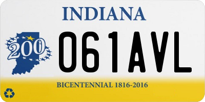 IN license plate 061AVL