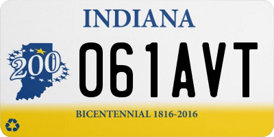 IN license plate 061AVT