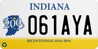 IN license plate 061AYA