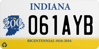 IN license plate 061AYB