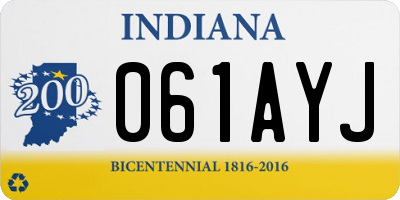 IN license plate 061AYJ