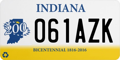 IN license plate 061AZK