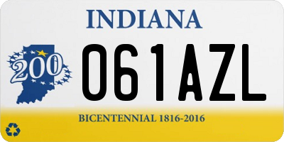 IN license plate 061AZL
