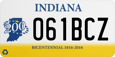 IN license plate 061BCZ