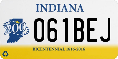 IN license plate 061BEJ