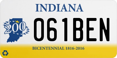 IN license plate 061BEN