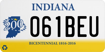 IN license plate 061BEU