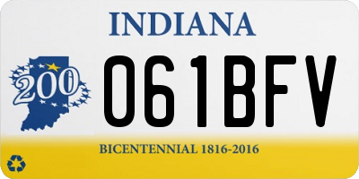 IN license plate 061BFV