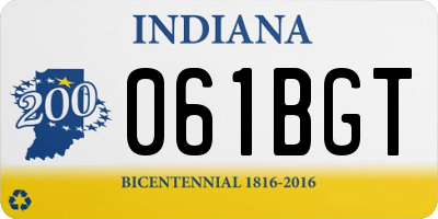 IN license plate 061BGT