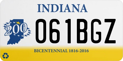 IN license plate 061BGZ