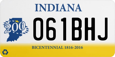 IN license plate 061BHJ
