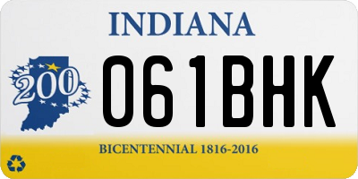 IN license plate 061BHK