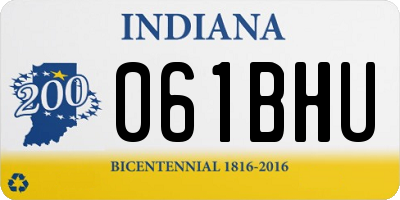 IN license plate 061BHU