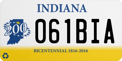 IN license plate 061BIA