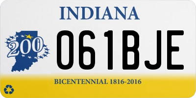 IN license plate 061BJE