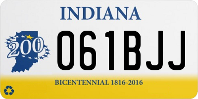 IN license plate 061BJJ