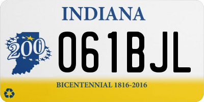 IN license plate 061BJL