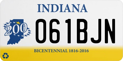 IN license plate 061BJN
