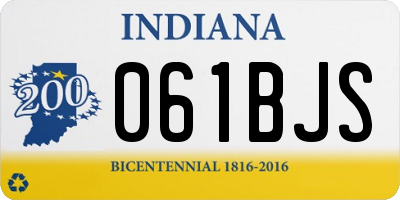IN license plate 061BJS