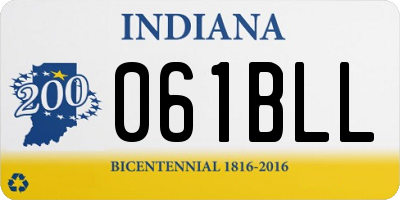 IN license plate 061BLL