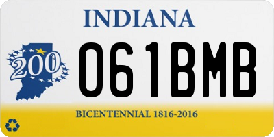IN license plate 061BMB