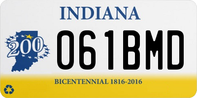 IN license plate 061BMD