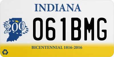 IN license plate 061BMG