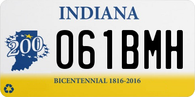 IN license plate 061BMH