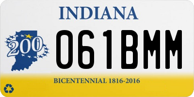 IN license plate 061BMM