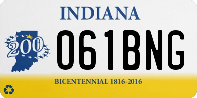 IN license plate 061BNG