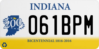 IN license plate 061BPM