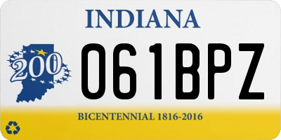 IN license plate 061BPZ