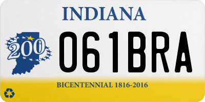 IN license plate 061BRA