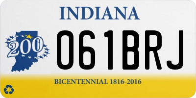IN license plate 061BRJ