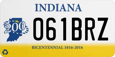 IN license plate 061BRZ