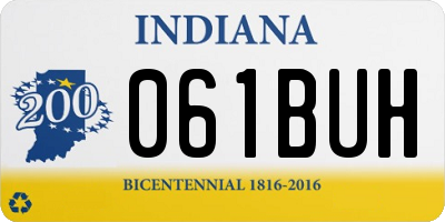 IN license plate 061BUH
