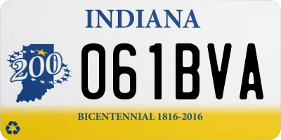 IN license plate 061BVA