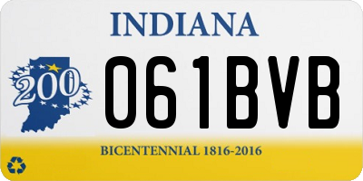 IN license plate 061BVB