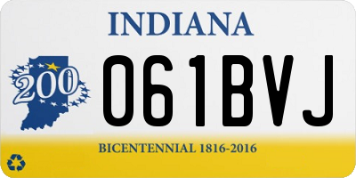IN license plate 061BVJ