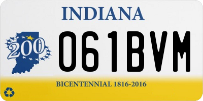 IN license plate 061BVM